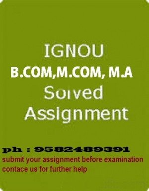 IGNOU M.com assignments are available@9582489391